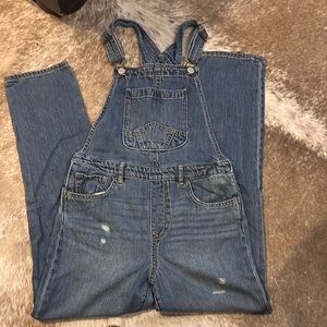 Girls Denim Overalls